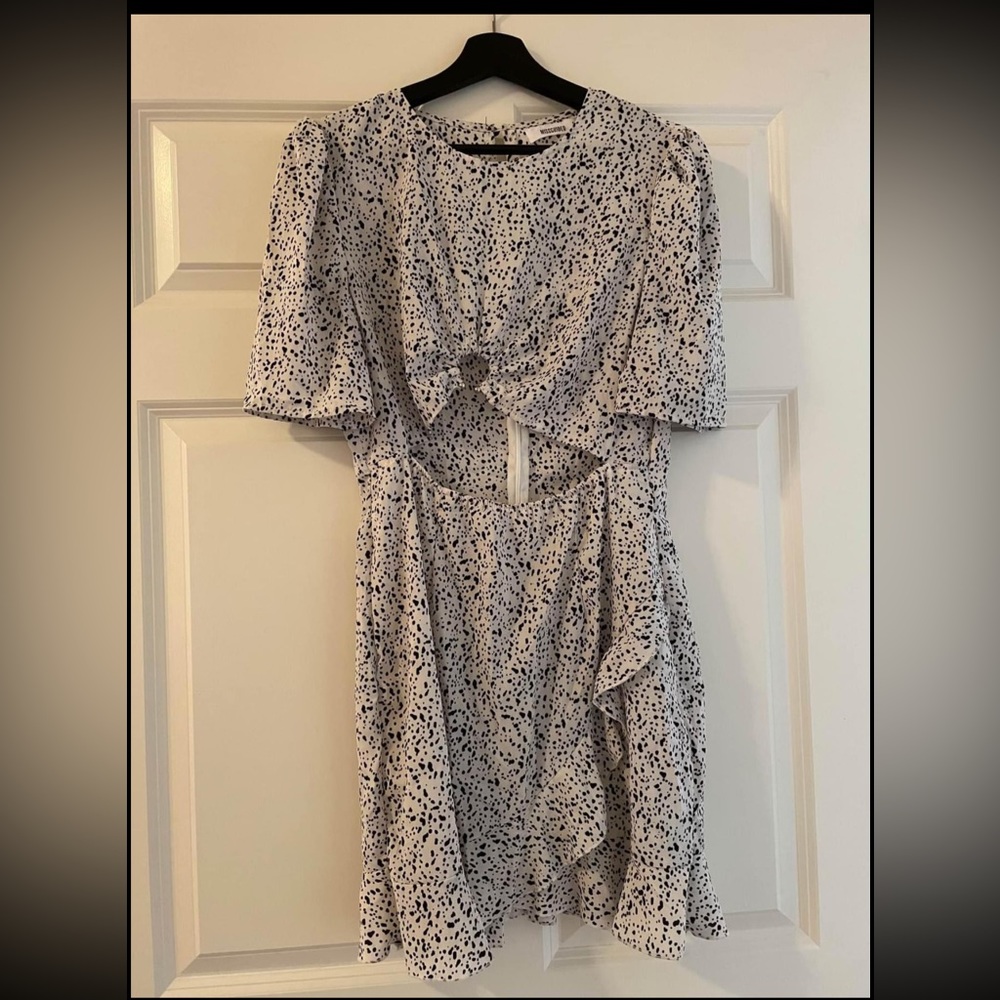 Missguided Womens Black & White Mini Dress size 10